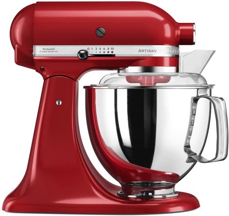 KITCHEN AID KA 5KSM175EER piros konyhai robotgép 4,8 literes keverőtállal – 2. kép