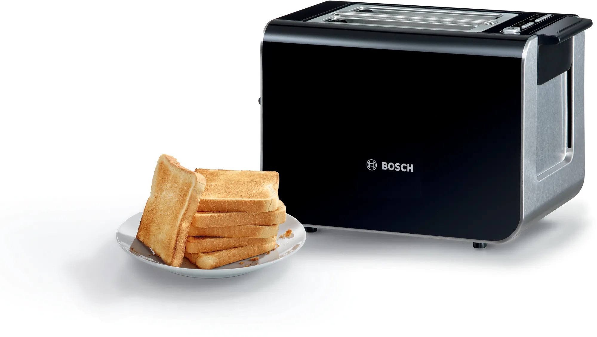 BOSCH TAT8613N Styline kenyérpirító, 2 szeletes, 860 W, 9 pirítási fokozattal – 7. kép