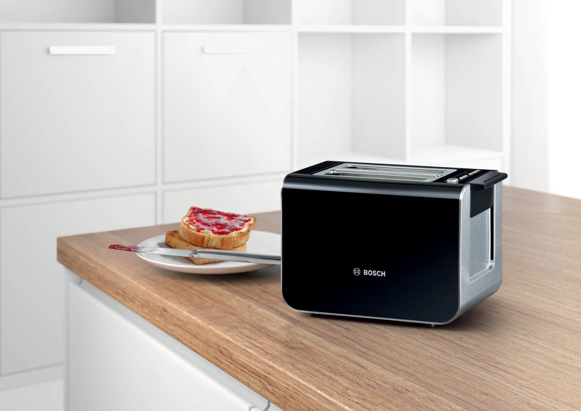 BOSCH TAT8613N Styline kenyérpirító, 2 szeletes, 860 W, 9 pirítási fokozattal – 8. kép