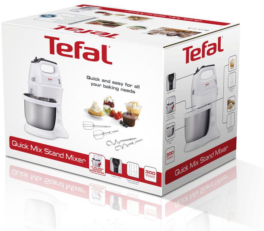 TEFAL HT312138 Quickmix kézi mixer 3,5 literes forgótállal és állvánnyal – 2. kép