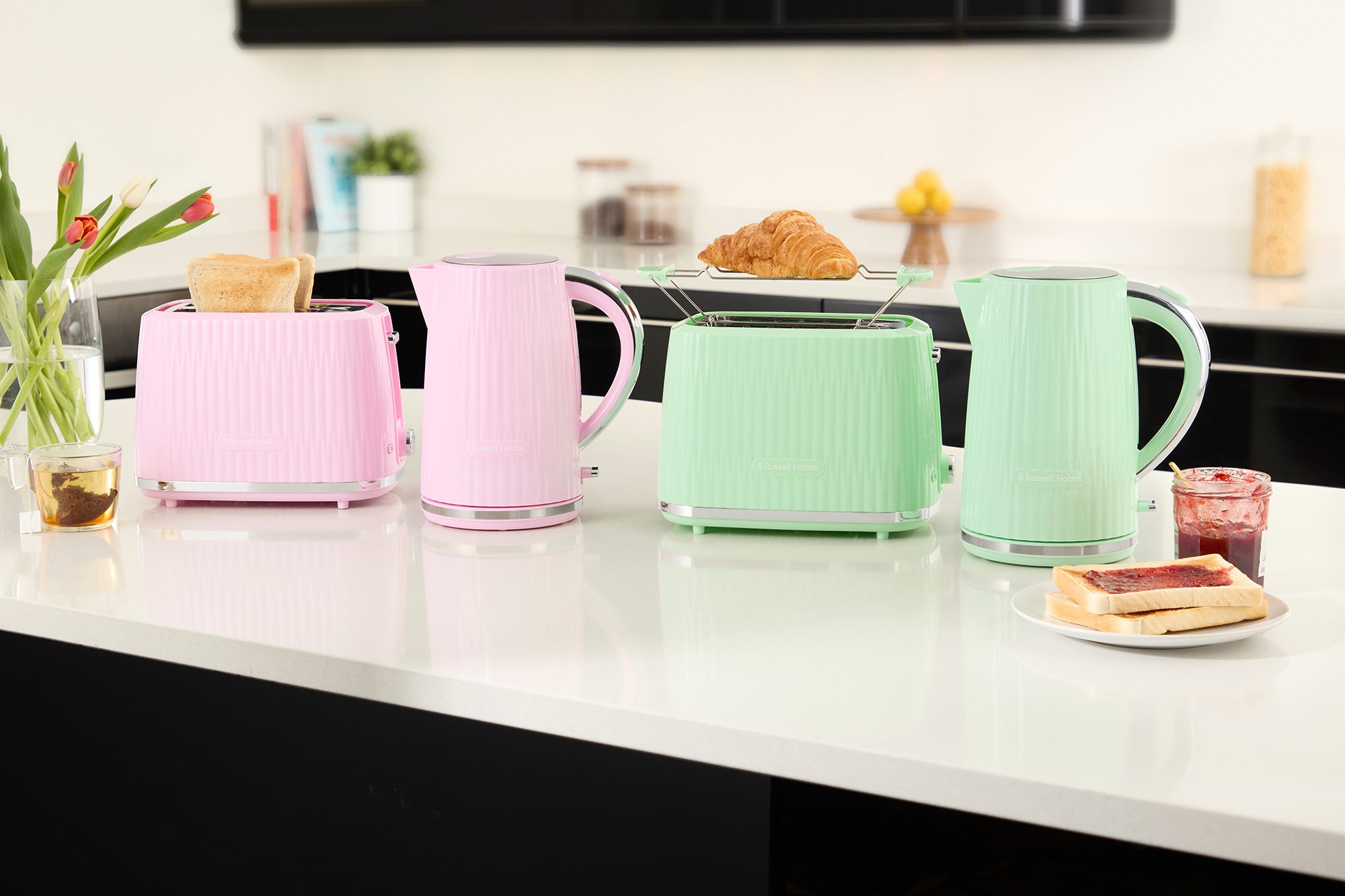 RUSSELL HOBBS 27372-56/RH Eden kétszeletes kenyérpirító, málna – 7. kép