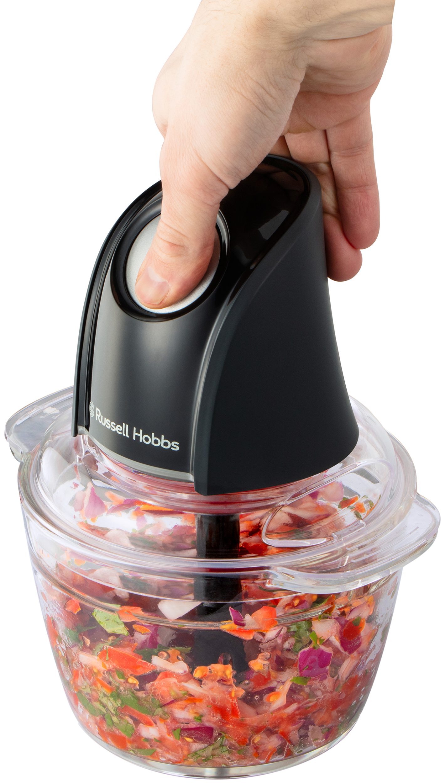 RUSSELL HOBBS 27131-56/RH Desire Matte Charcoal mini aprító üvegtállal – 3. kép
