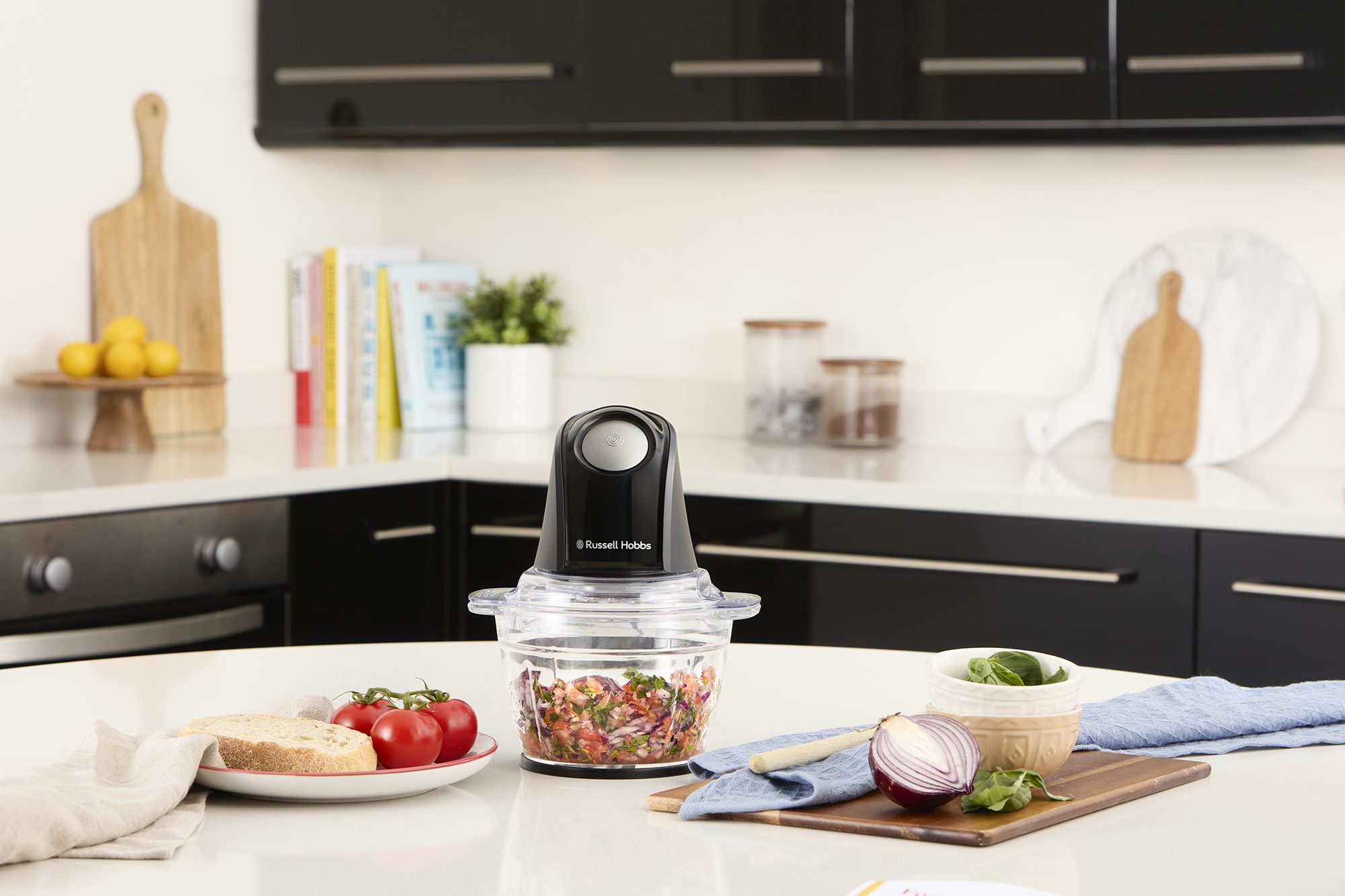 RUSSELL HOBBS 27131-56/RH Desire Matte Charcoal mini aprító üvegtállal – 10. kép