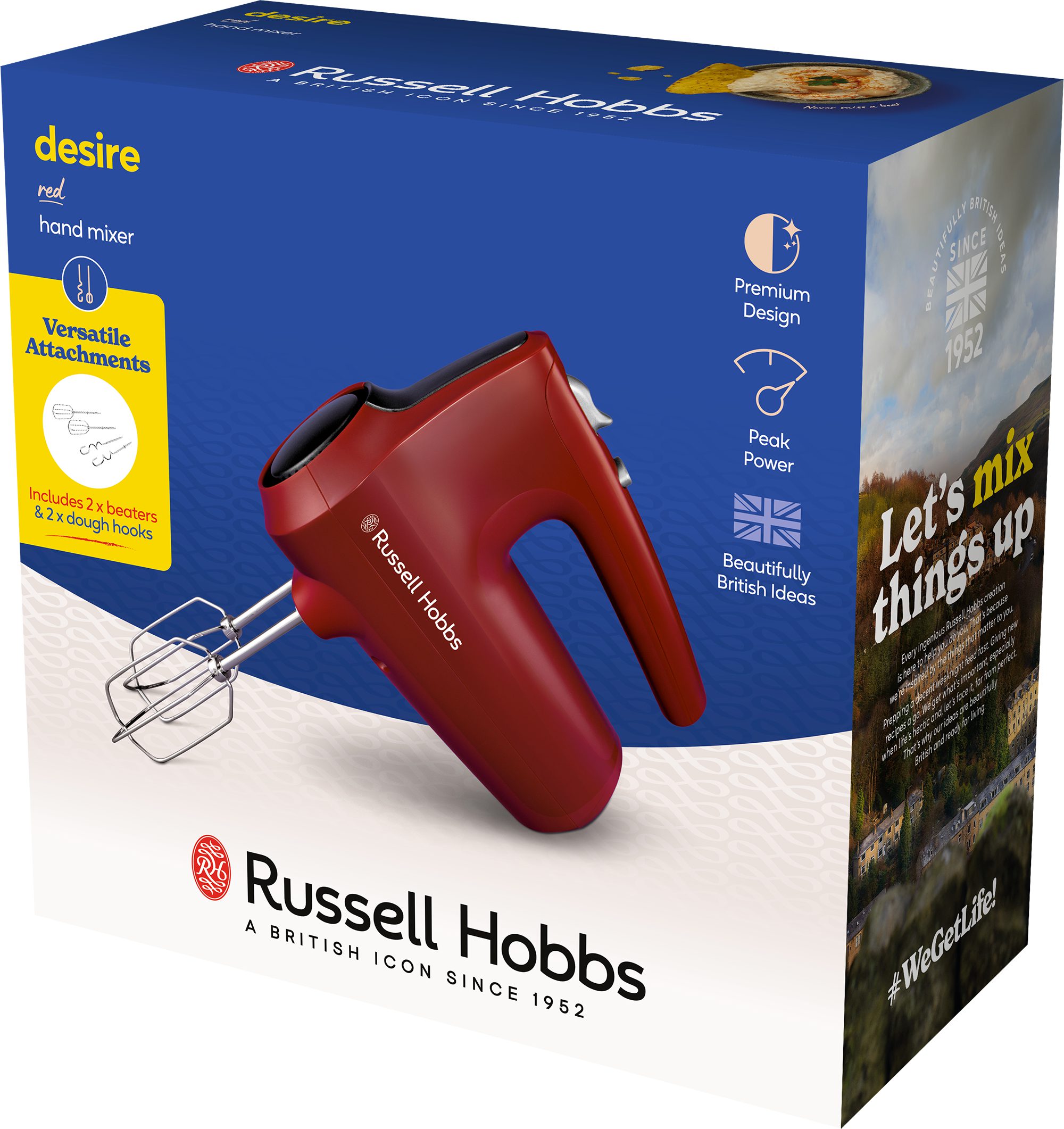 RUSSELL HOBBS 27150-56/RH Desire Red kézi mixer 5 sebességfokozattal – 10. kép