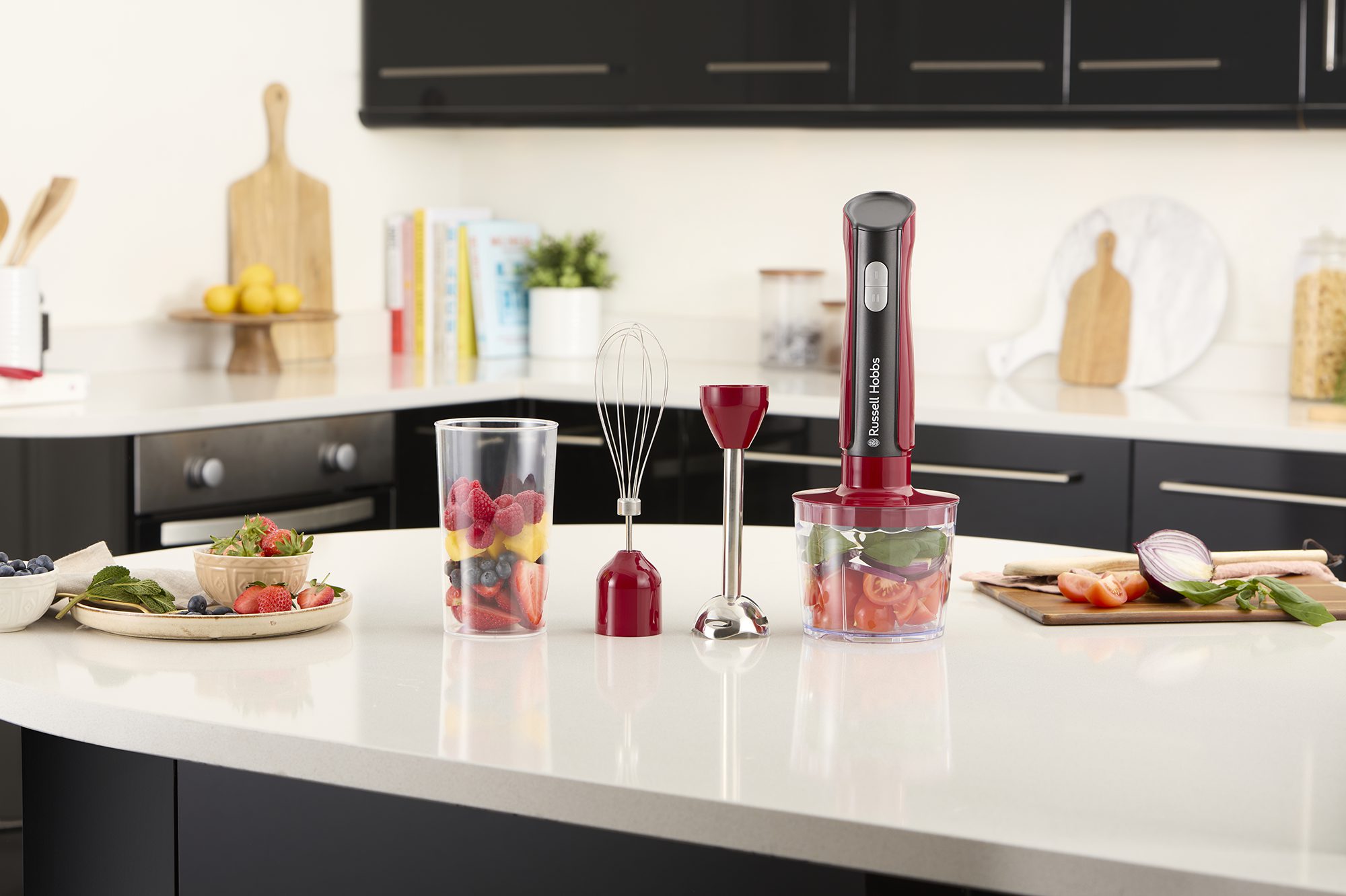 RUSSELL HOBBS 27140-56/RH Desire Red 3 az 1-ben botmixer tartozékokkal, 500 W – 11. kép
