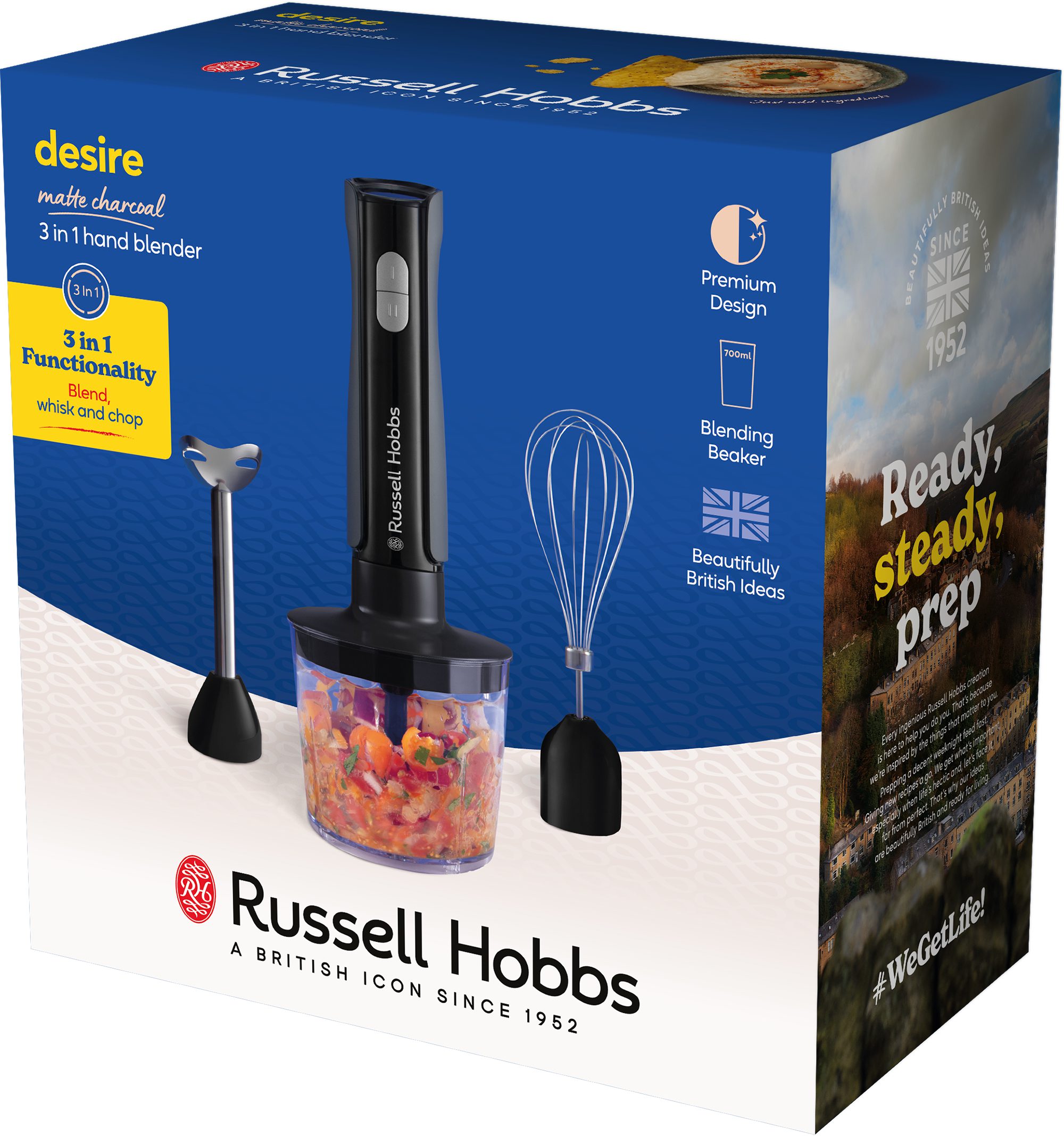 RUSSELL HOBBS 27141-56/RH Desire Matte Charcoal 3 az 1-ben botmixer 500 W – 13. kép