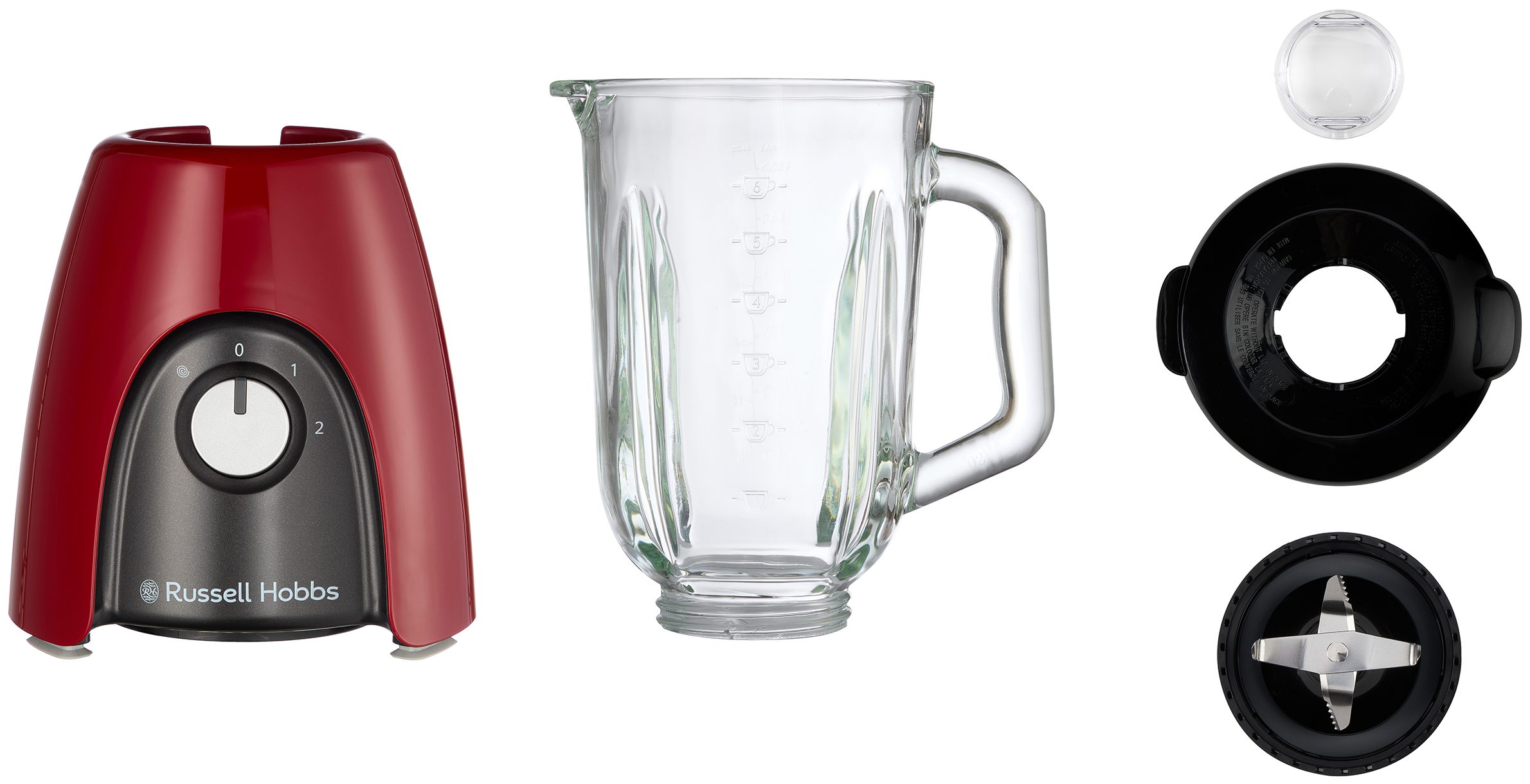 RUSSELL HOBBS 27120-56/RH Desire Red turmixgép 1,5 literes üvegkehellyel – 8. kép