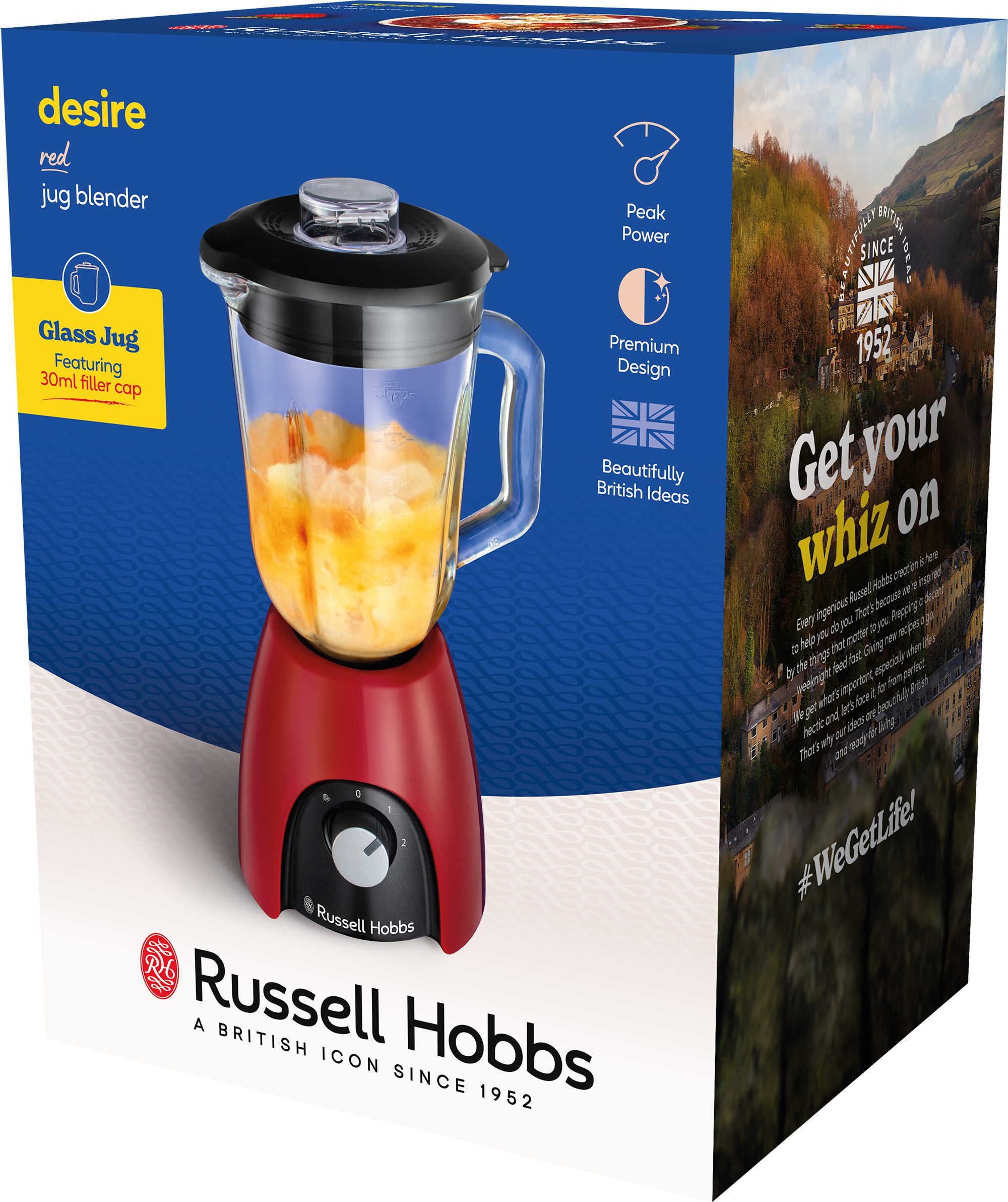 RUSSELL HOBBS 27120-56/RH Desire Red turmixgép 1,5 literes üvegkehellyel – 13. kép