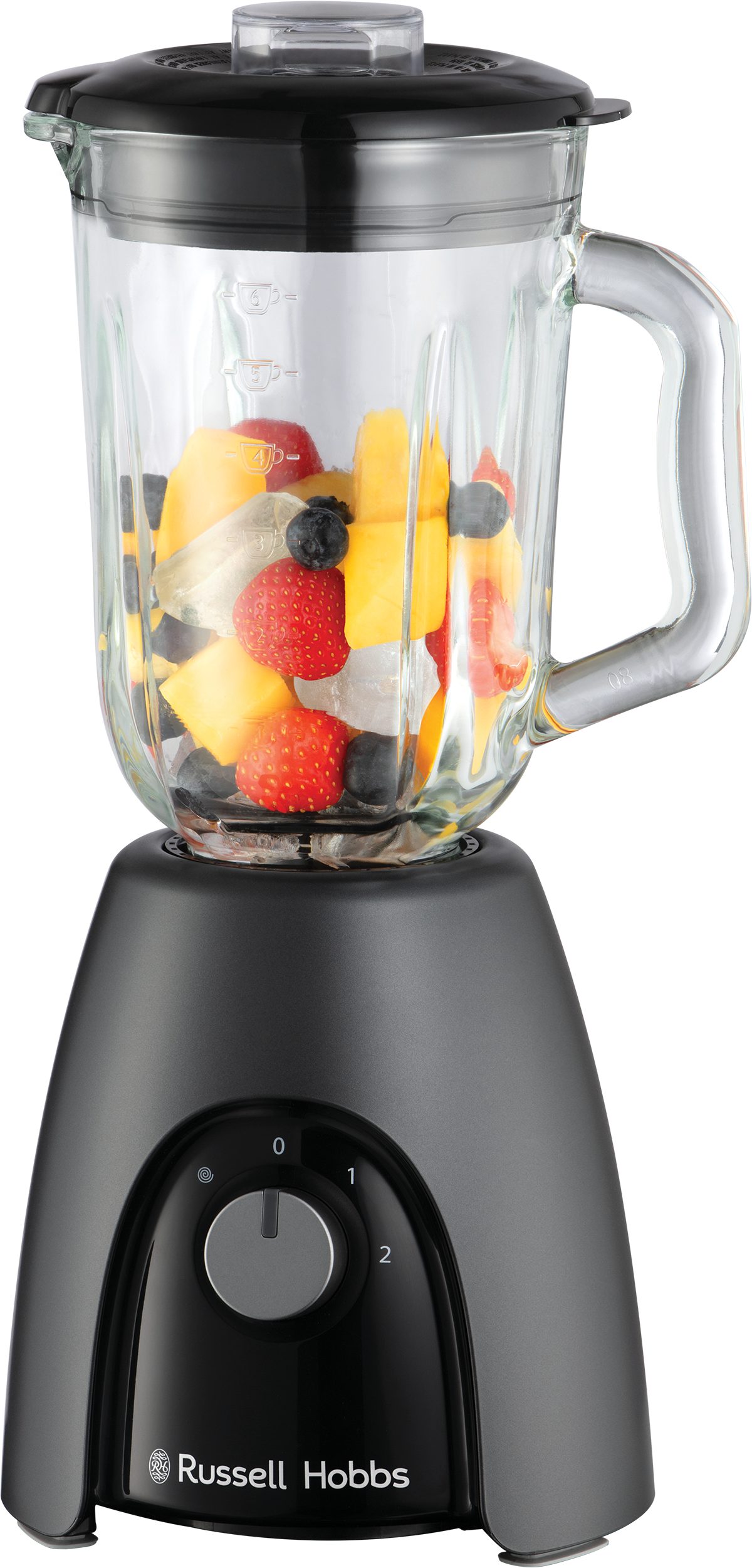RUSSELL HOBBS 27121-56/RH Desire Matte Charcoal turmixgép 1,5 literes üvegkehellyel – 2. kép