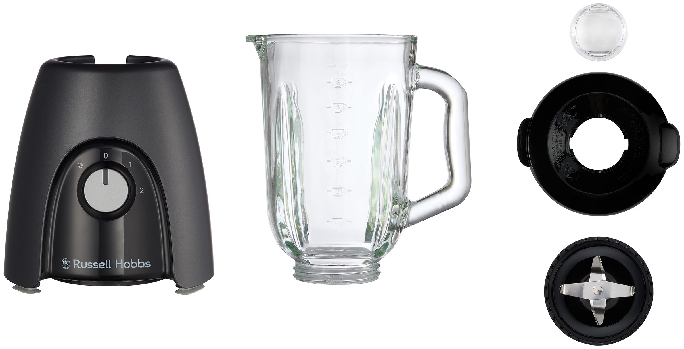 RUSSELL HOBBS 27121-56/RH Desire Matte Charcoal turmixgép 1,5 literes üvegkehellyel – 8. kép