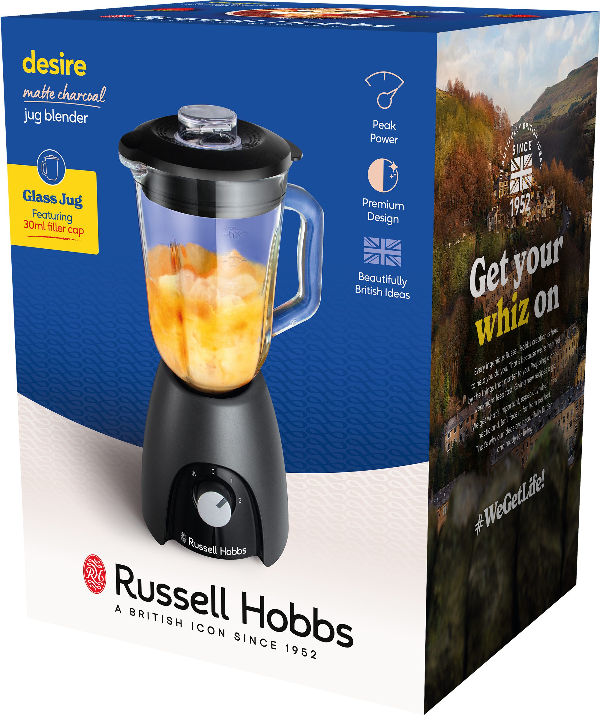 RUSSELL HOBBS 27121-56/RH Desire Matte Charcoal turmixgép 1,5 literes üvegkehellyel – 15. kép
