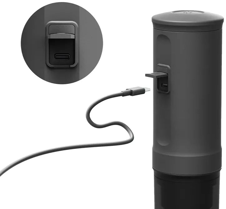 OUTIN ONANO-SGY Nano akkumulátoros hordozható kávéfőző, Space Grey szürke – 3. kép