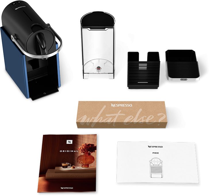 DE-LONGHI Nespresso Pixie EN127.BL kék kapszulás kávéfőző, 19 baros nyomással – 6. kép
