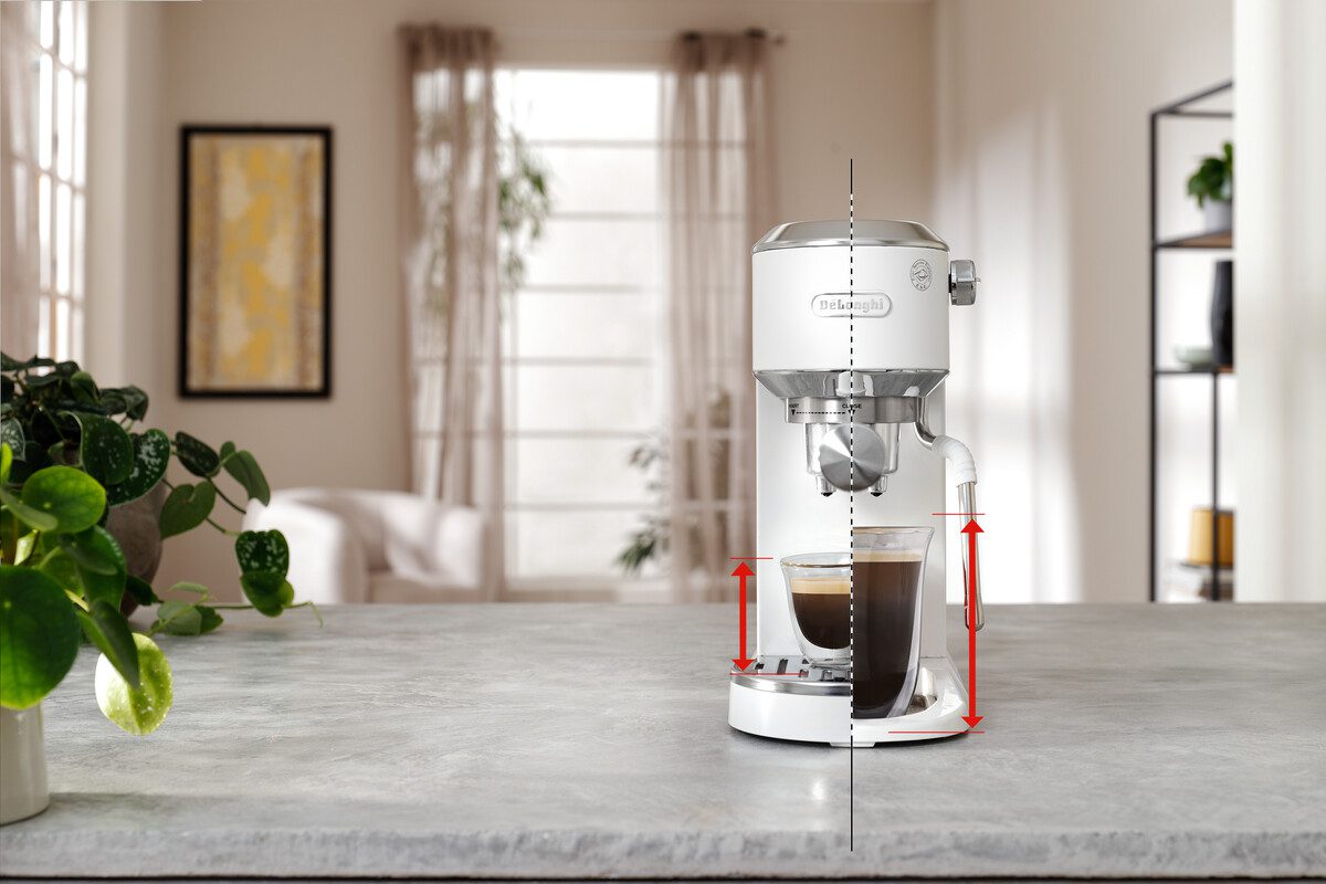 DE-LONGHI Dedica Duo EC890.WI fehér karos presszókávéfőző cold brew funkcióval – 6. kép