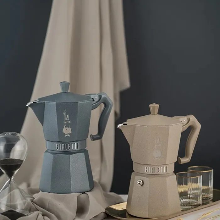 BIALETTI 9075 Moka Exclusive szürke indukciós kotyogós kávéfőző, 3 adagos – 5. kép