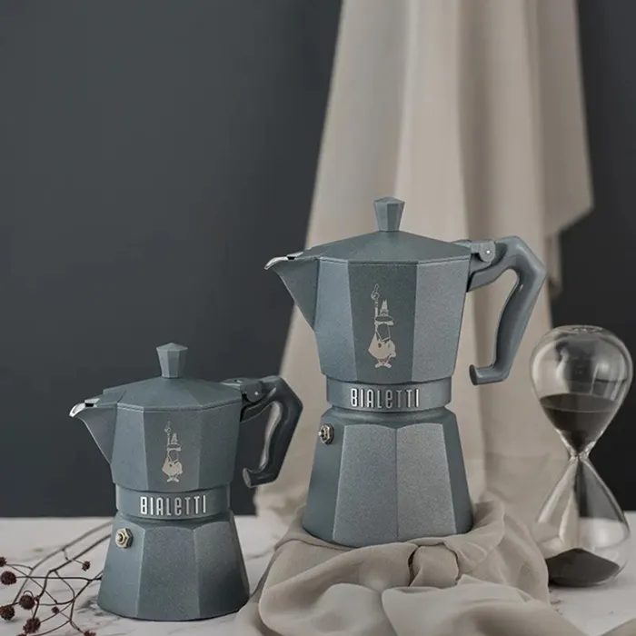 BIALETTI 9075 Moka Exclusive szürke indukciós kotyogós kávéfőző, 3 adagos – 6. kép