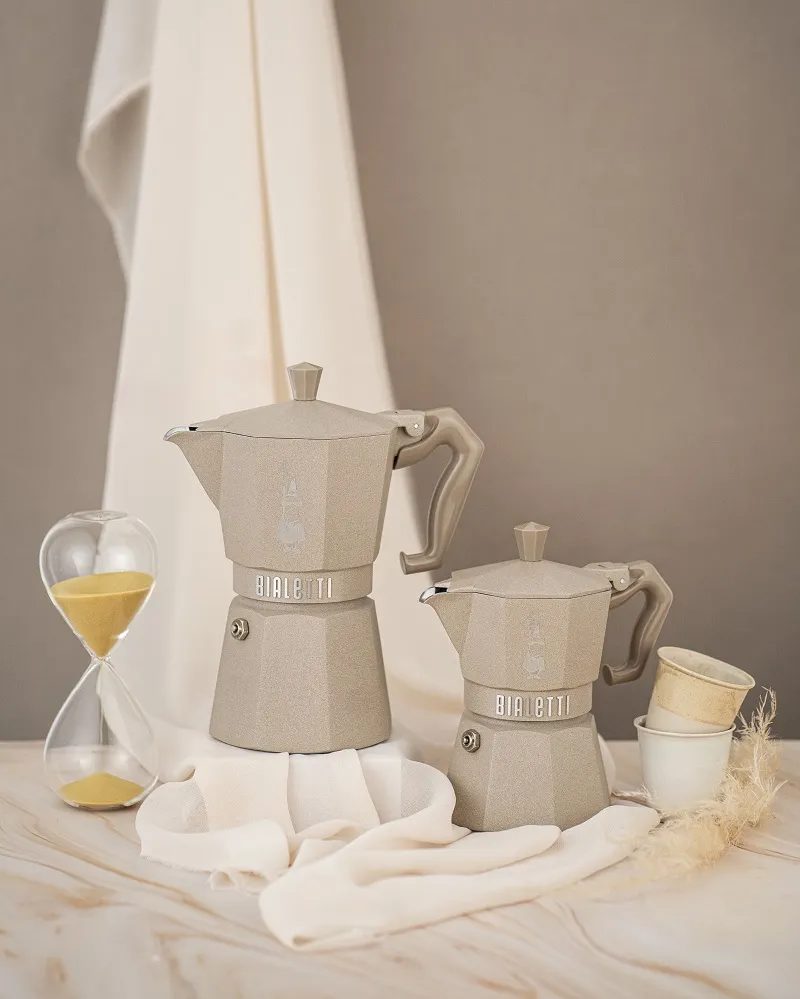 BIALETTI 9077 Moka Exclusive indukciós kotyogós kávéfőző, homok, 3 adagos – 6. kép