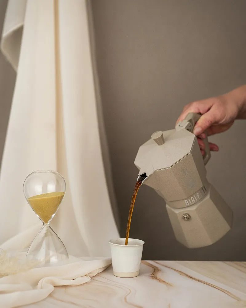 BIALETTI 9078 Moka Exclusive indukciós kotyogós kávéfőző, homok, 6 adagos – 6. kép