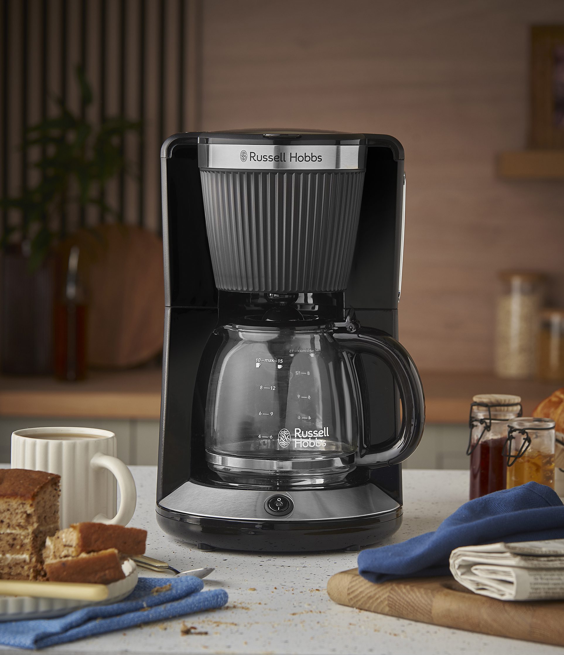 RUSSELL HOBBS 26780-56/RH Brontë Black filteres kávéfőző WhirlTech technológiával – 6. kép