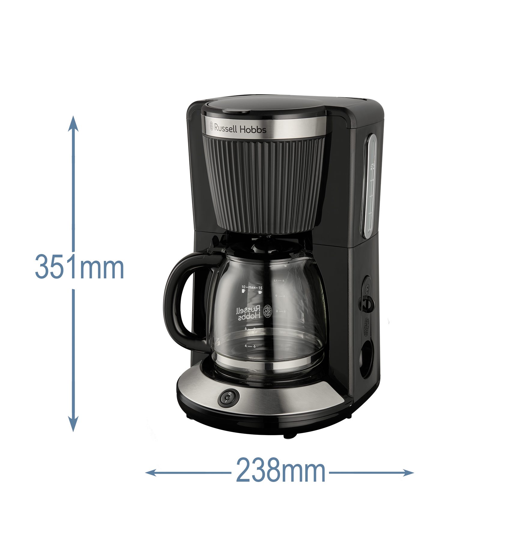 RUSSELL HOBBS 26780-56/RH Brontë Black filteres kávéfőző WhirlTech technológiával – 13. kép