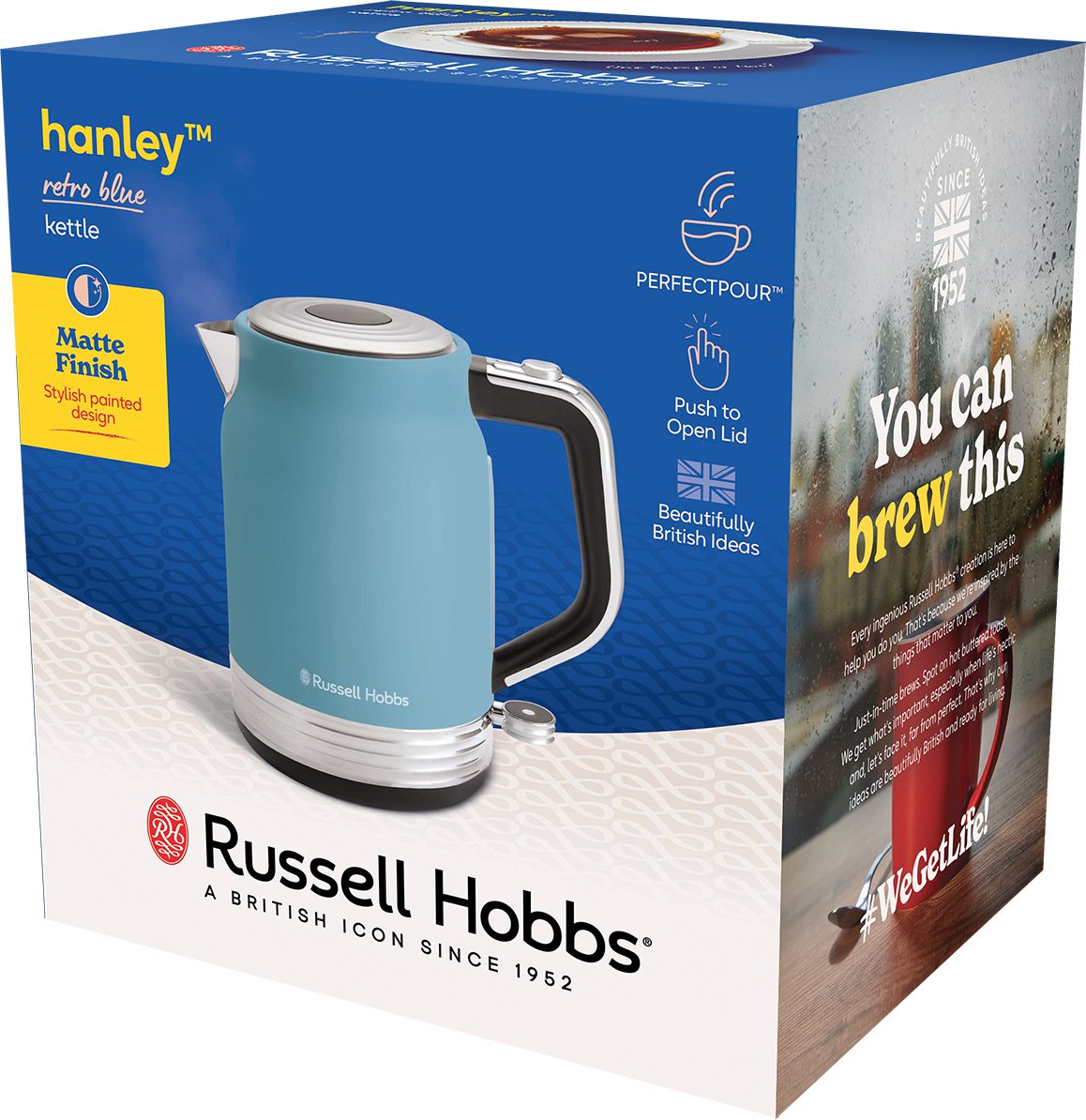 RUSSELL HOBBS 28641-70/RH Hanley Blue 1,7 literes vízforraló – 30. kép