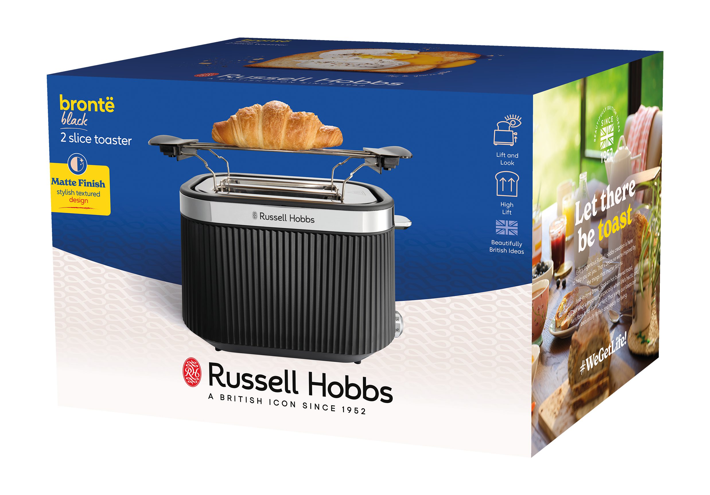 RUSSELL HOBBS 26760-56/RH Brontë Black két szeletes kenyérpirító – 21. kép