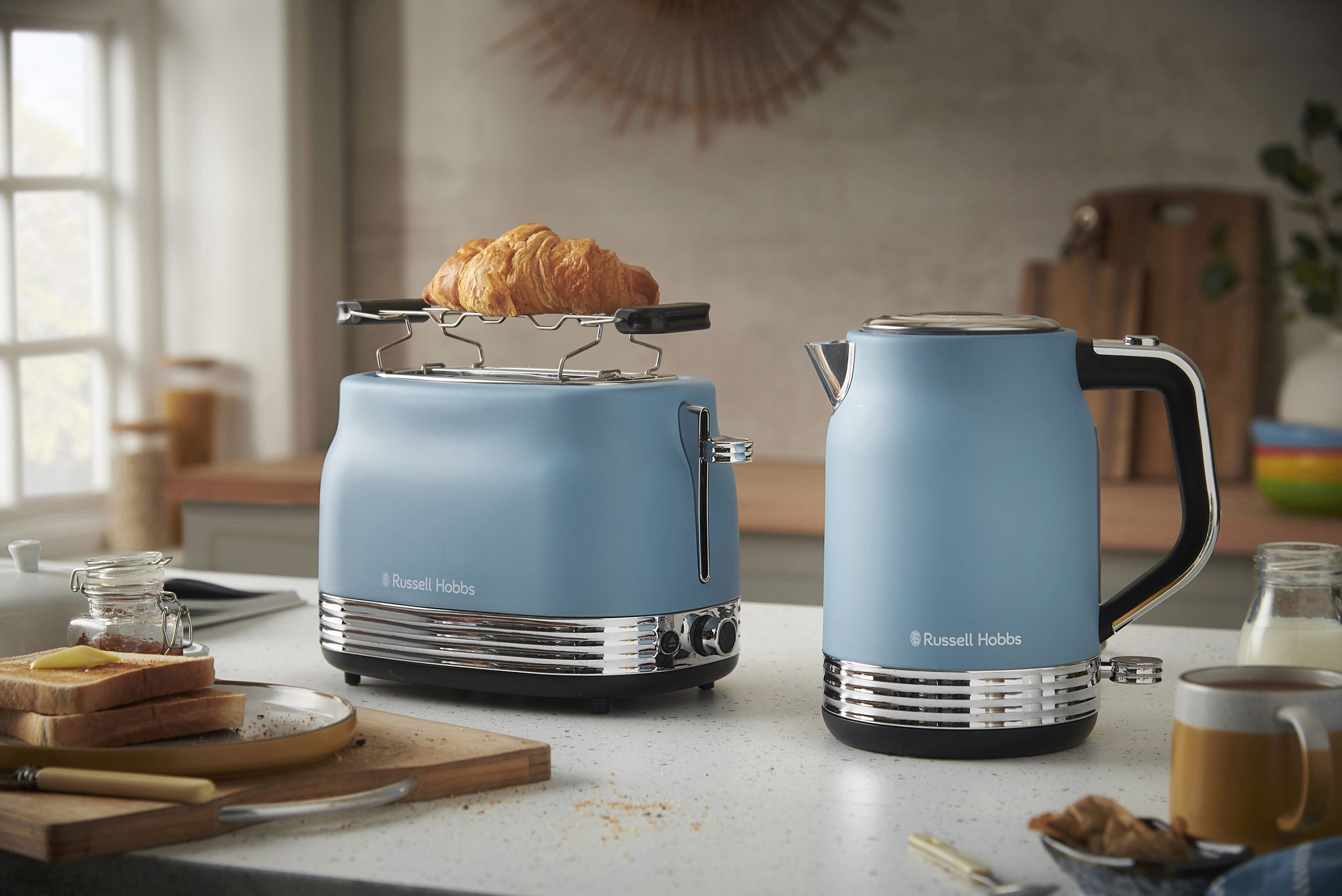 RUSSELL HOBBS 28651-56/RH Hanley Blue kétrekeszes kenyérpirító – 6. kép