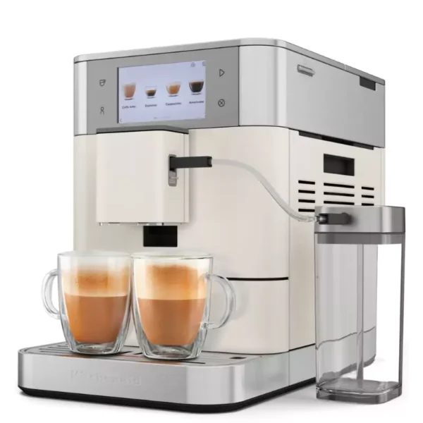 KITCHENAID 5KES8558EPL KF8 automata eszpresszó kávéfőző növényi ital programmal, porcelán fehér – 4. kép