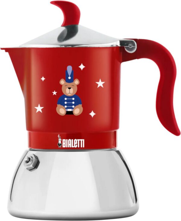 BIALETTI Fiammetta GD25 piros indukciós kotyogós kávéfőző, 2 adagos