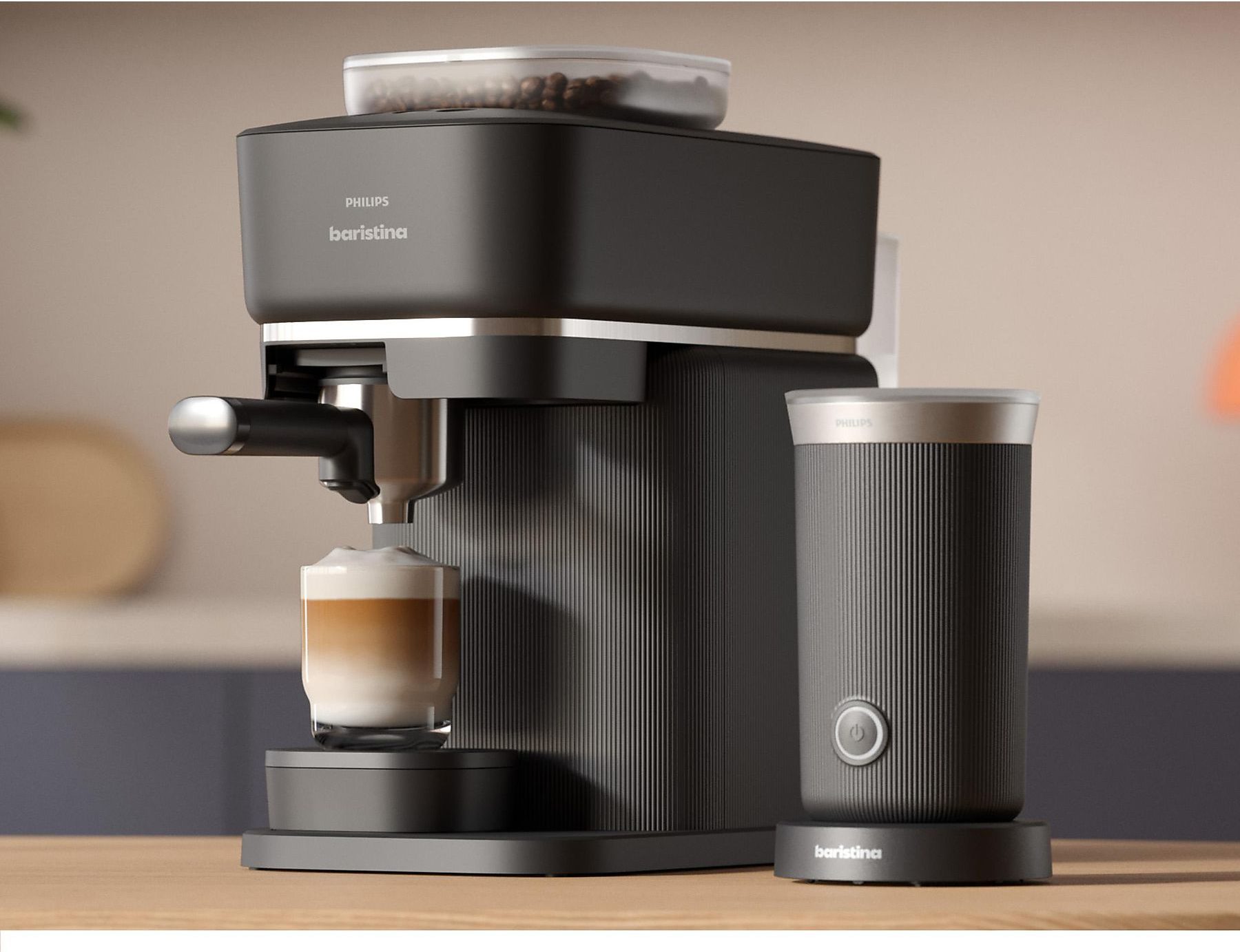 PHILIPS BAR311/60 Baristina fekete tejhabosító, 0,12 l – 5. kép