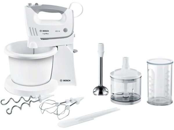 BOSCH MFQ36490 fehér tálas mixer 450 W teljesítménnyel