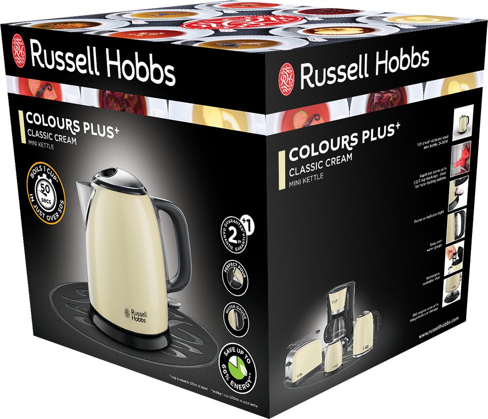 RUSSELL HOBBS 24994-70/RH Colours+ Mini krémszínű vízforraló – 4. kép