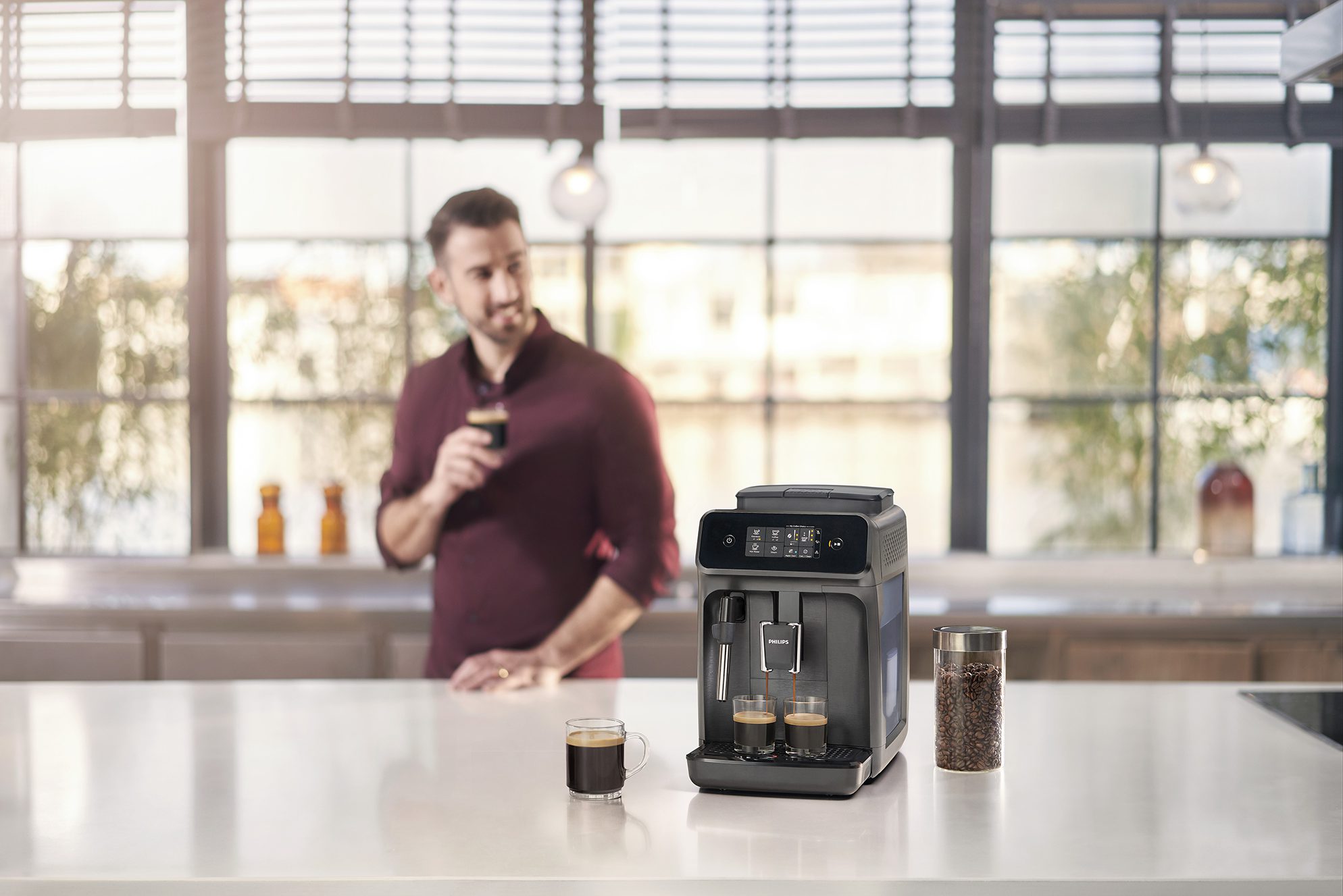 PHILIPS EP1224/00 Series 1200 automata eszpresszógép integrált tejhabosítóval – 6. kép