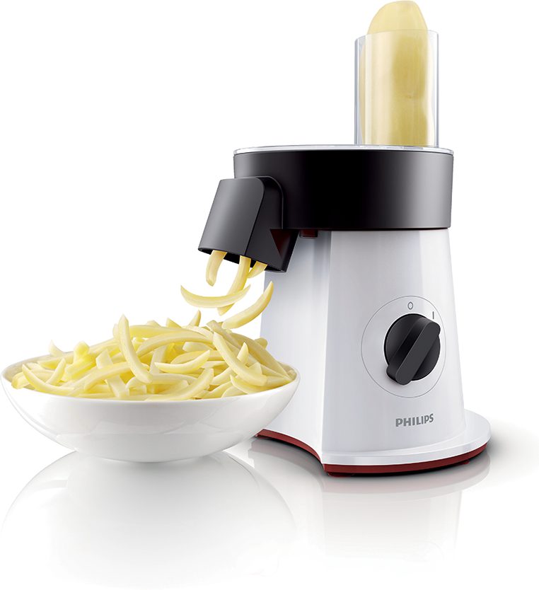 PHILIPS Viva Collection HR1388/80 salátakészítő 6 rozsdamentes acél tárcsával – 4. kép