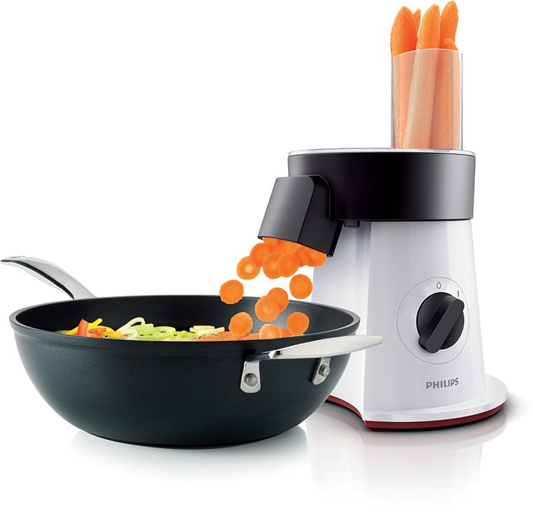 PHILIPS Viva Collection HR1388/80 salátakészítő 6 rozsdamentes acél tárcsával – 8. kép