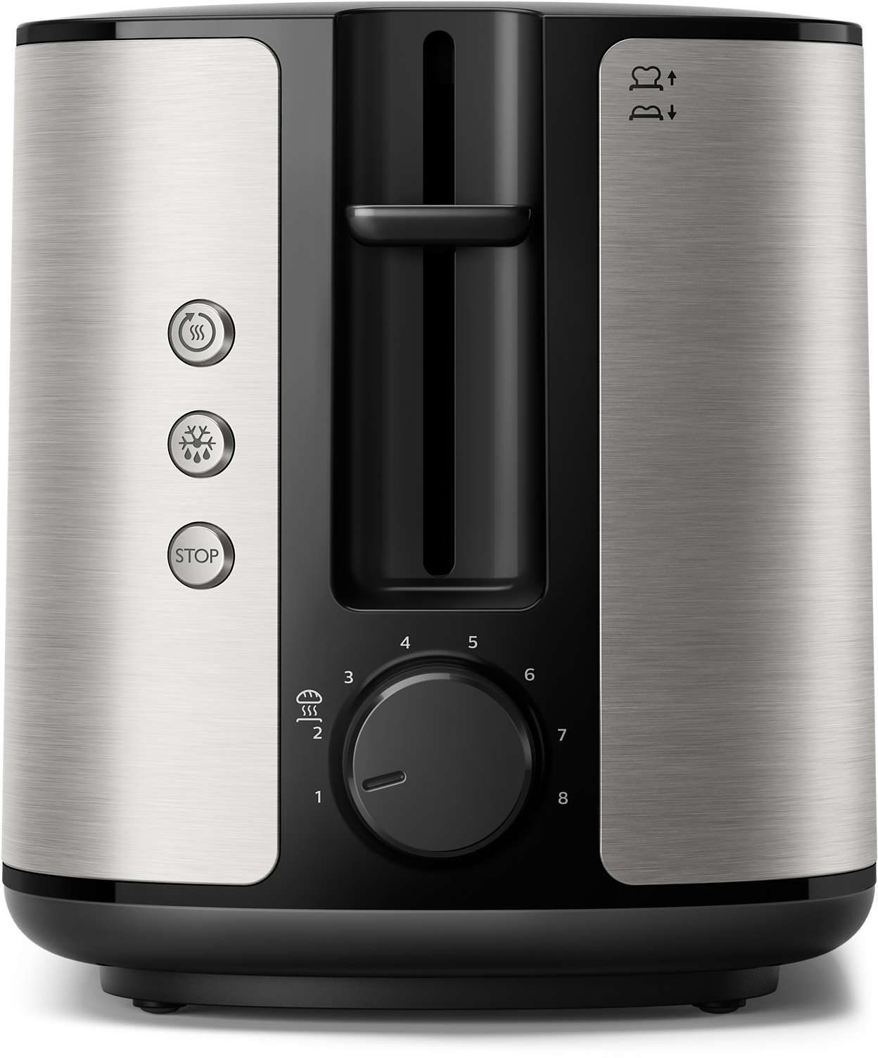 PHILIPS HD2650/90 Viva Collection ezüst kenyérpirító 8 pirítási fokozattal – 3. kép