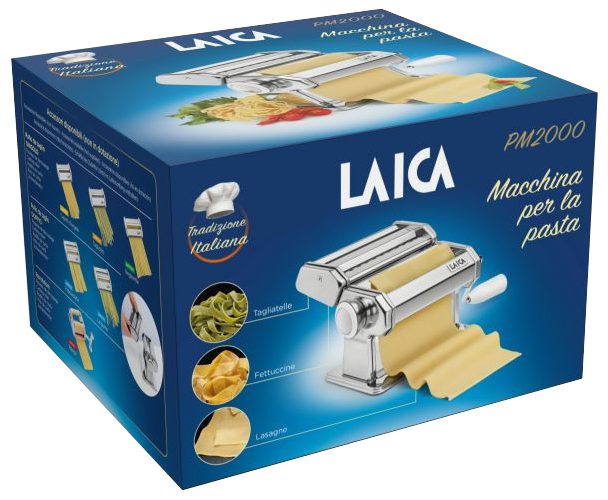 LAICA PM2000 tésztagép állítható nyújtóval és cserélhető vágófejjel – 2. kép