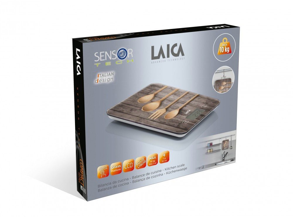 LAICA KS5010N digitális üveg konyhamérleg 10 kg-os kapacitással – 4. kép
