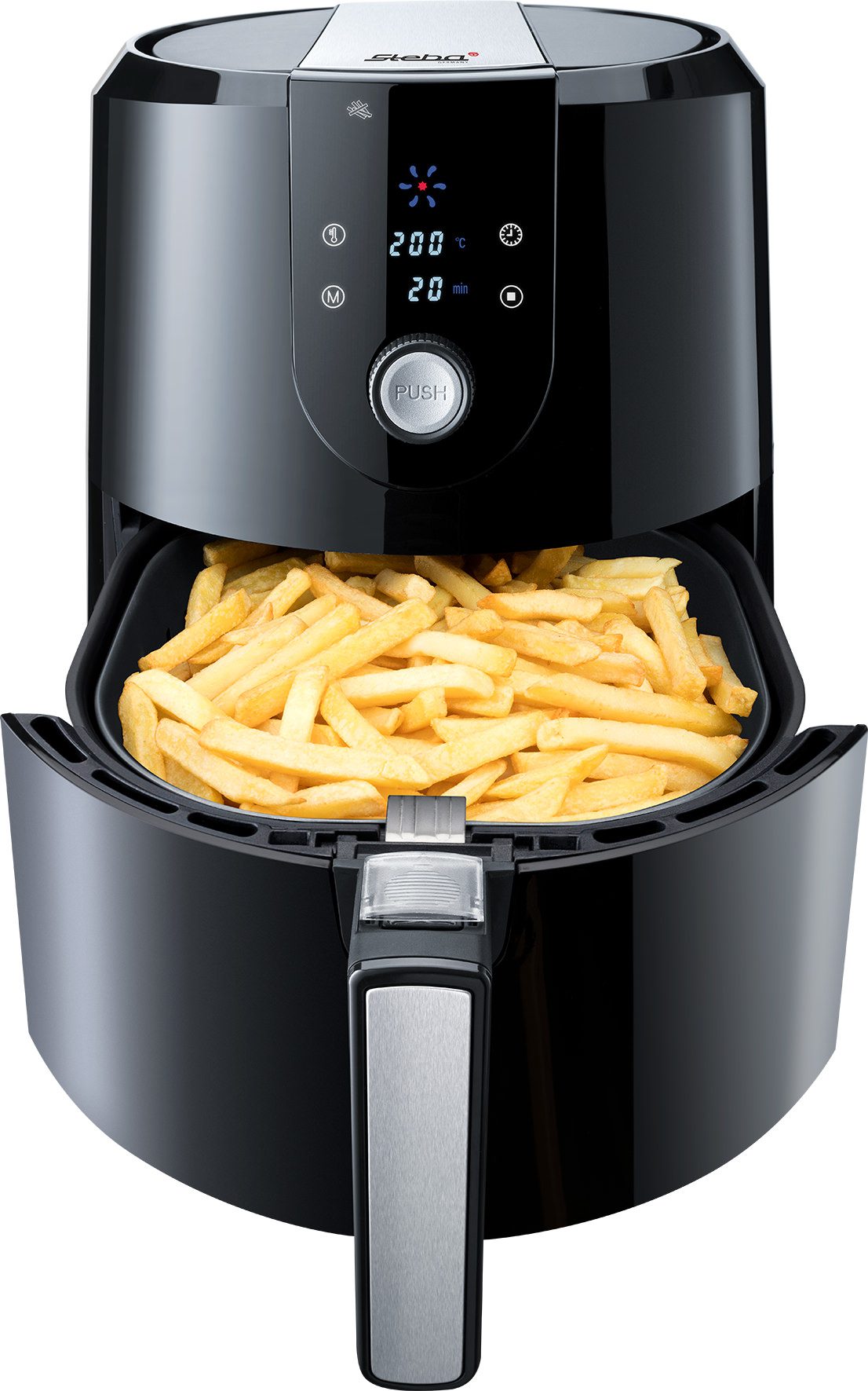 STEBA HF5000XL 5,2 literes fekete forrólevegős sütő – 3. kép