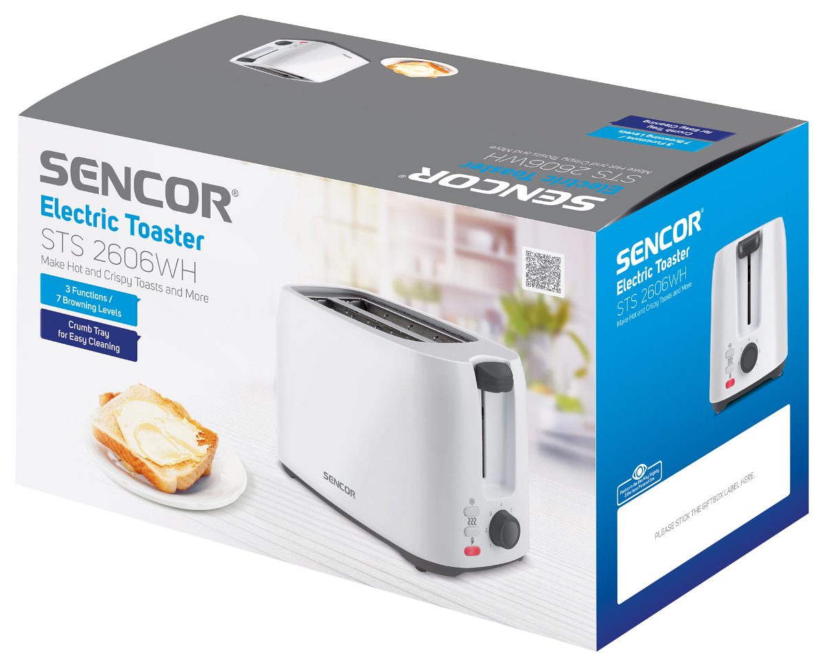 SENCOR STS 2606WH fehér kenyérpirító 7 pirítási fokozattal – 4. kép