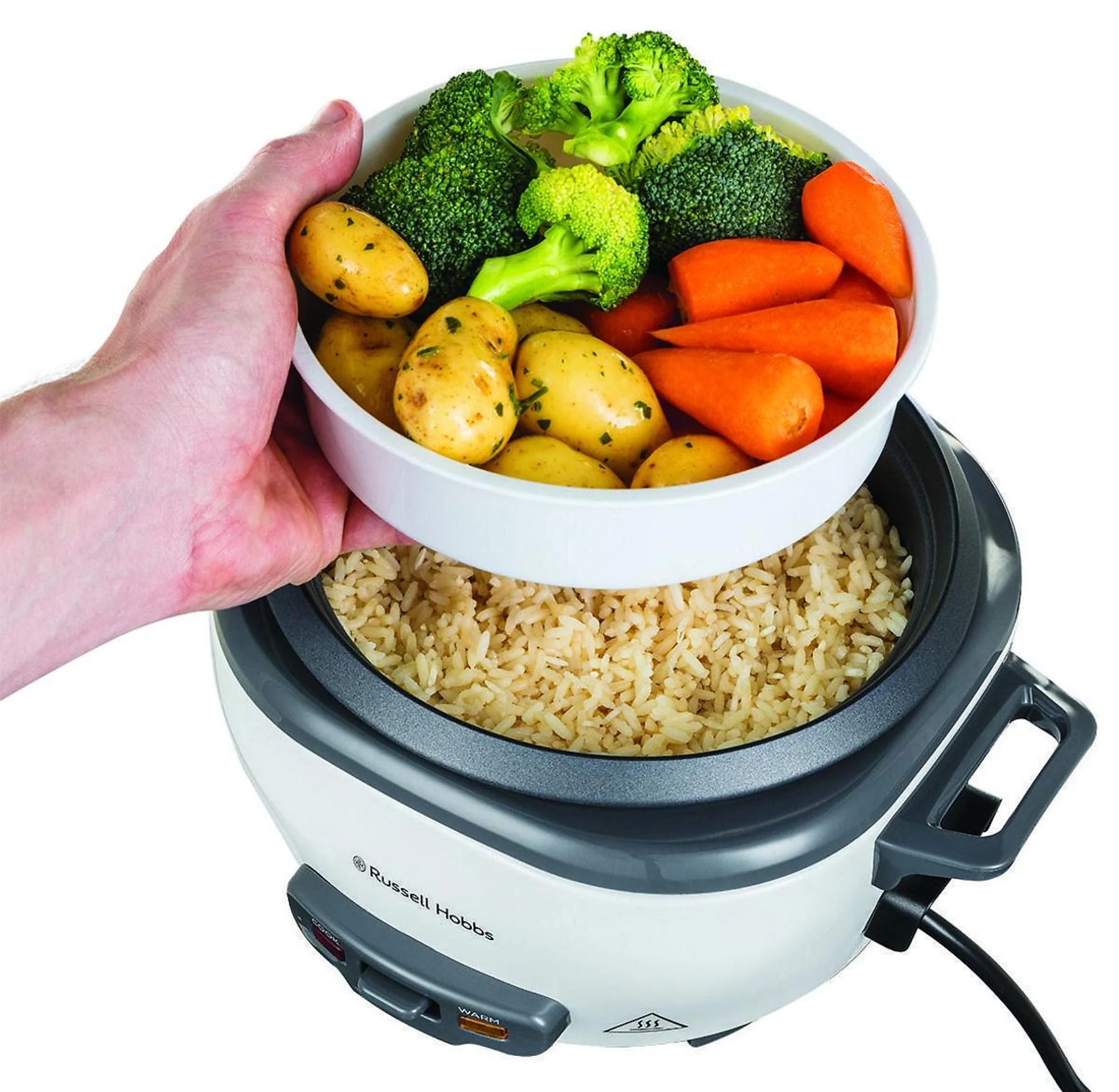 RUSSELL HOBBS 27030-56 Medium rizsfőző párolókosárral, 300 W – 3. kép