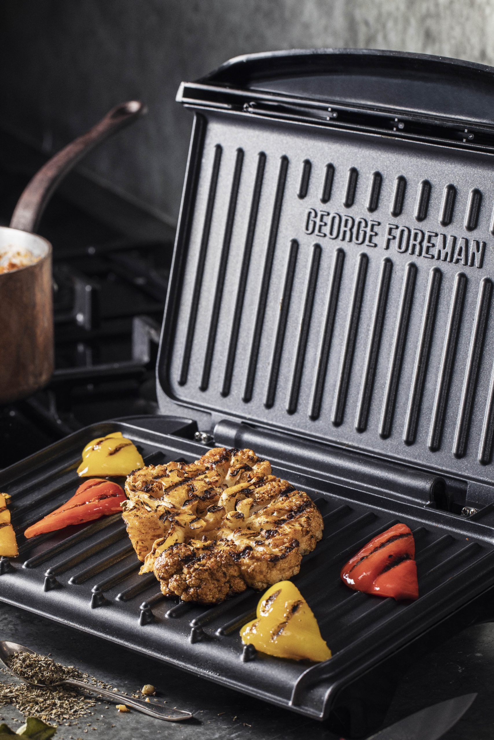 GEORGE FOREMAN 25810-56 Fit Grill Medium kompakt grillsütő – 4. kép