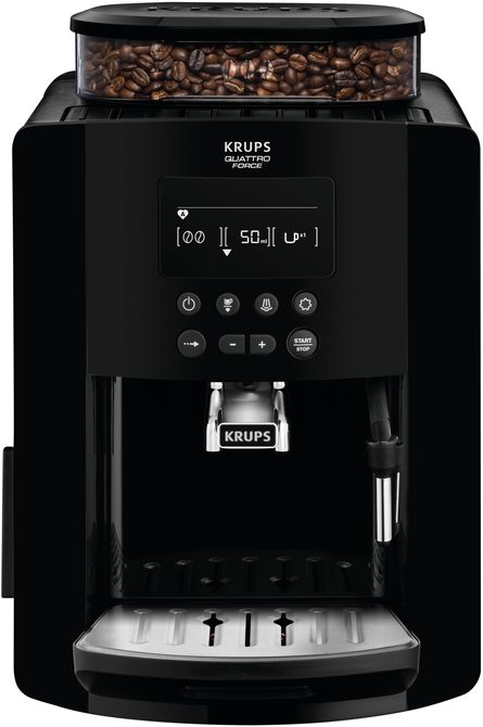 KRUPS EA817010 Arabica automata kávéfőző beépített őrlővel, fekete – 2. kép