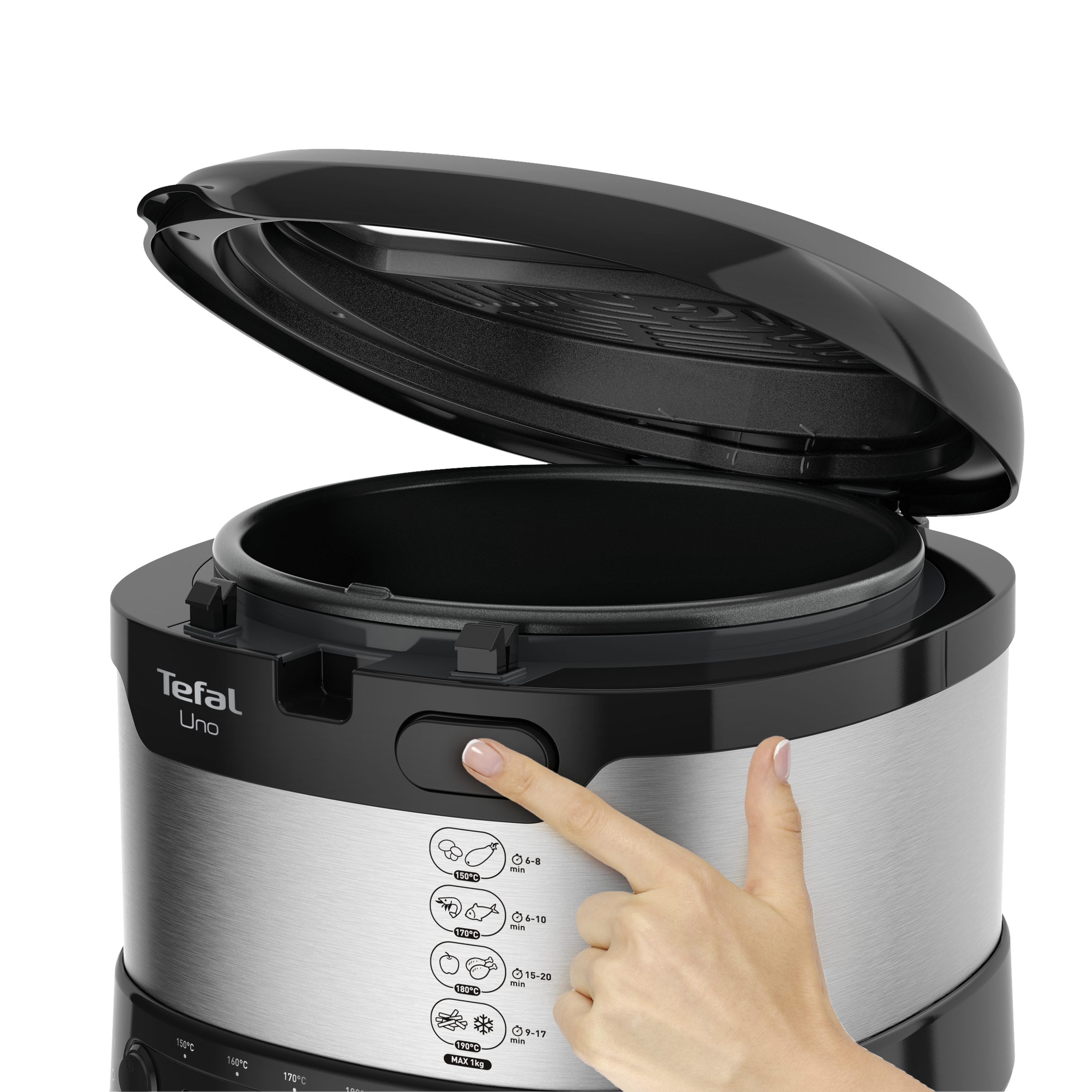 TEFAL FF215D30 Fry Uno olajsütő 1 kg-os sütőkosárral – 5. kép