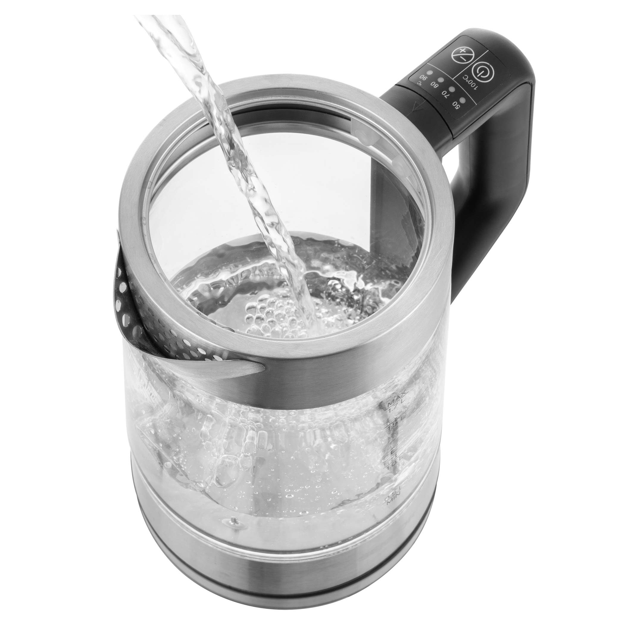 SENCOR SWK 1795SS üveg vízforraló hőfokszabályozással, 1,7 l – 5. kép