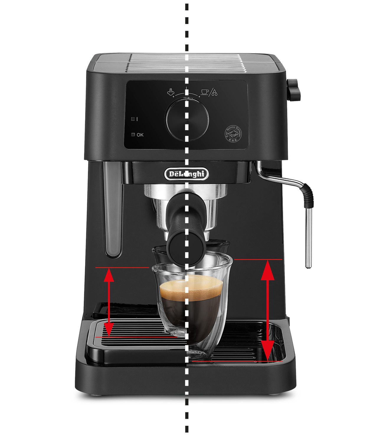 DE-LONGHI EC235.BK Stilosa karos eszpresszó kávéfőző, fekete – 6. kép