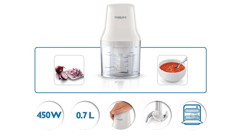 PHILIPS Daily Collection HR1393/00 hálózati aprító 0,7 literes edénnyel – 3. kép