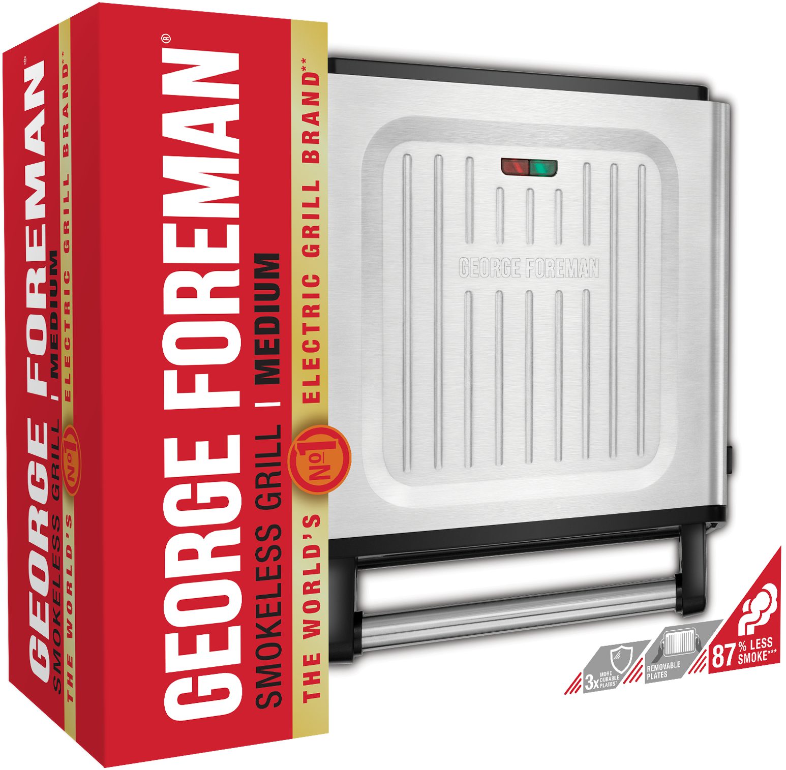 GEORGE FOREMAN 28000-56/RH füstcsökkentő elektromos grill – 3. kép