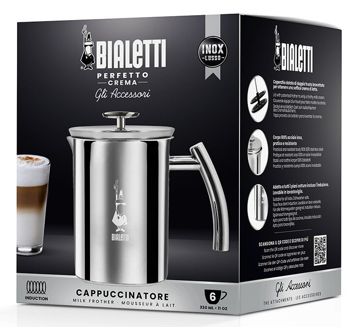 BIALETTI 3990 Tuttocrema indukciós tejhabosító, 6 adag – 5. kép