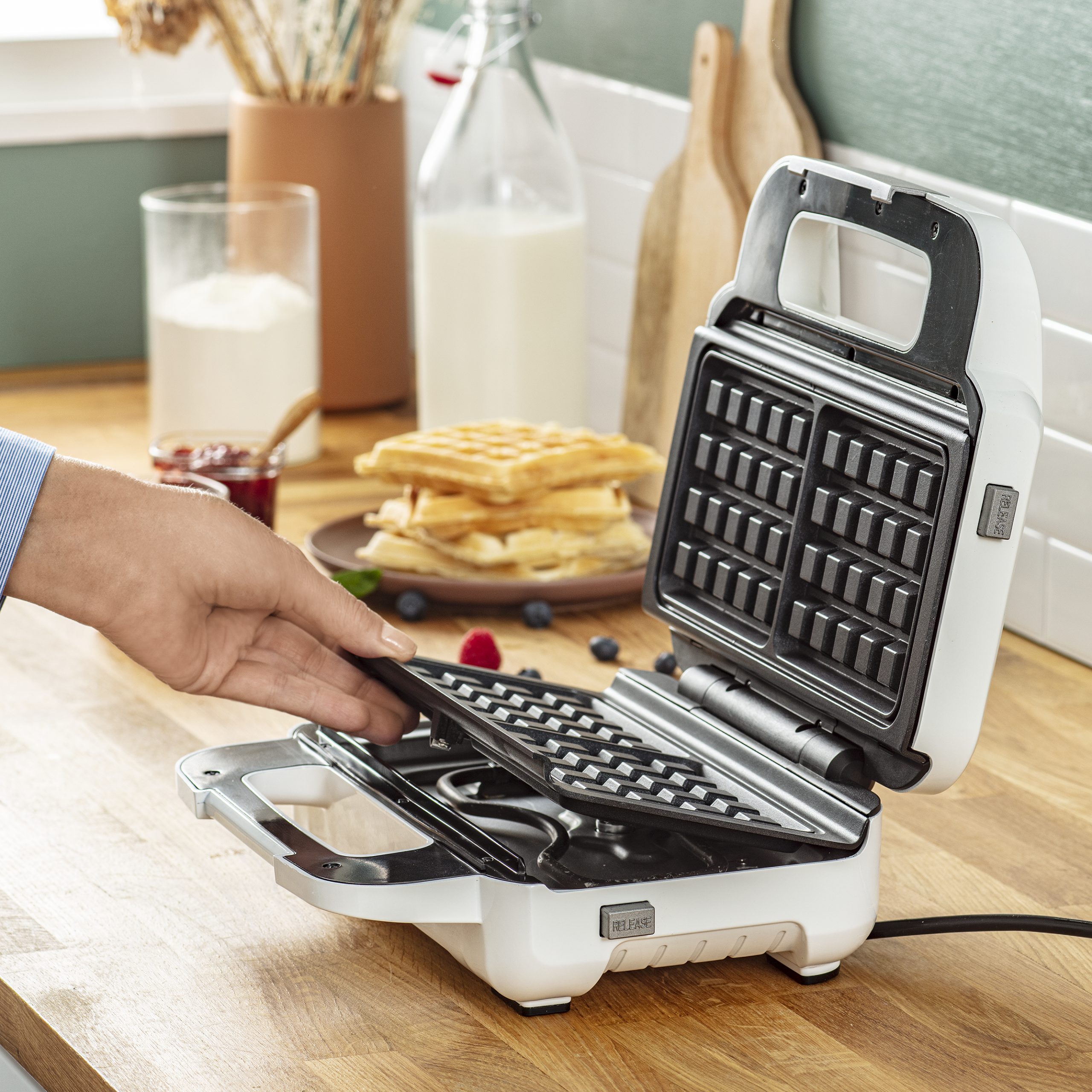 TEFAL SW701110 Snack XL szendvics- és gofrisütő kivehető lapokkal – 5. kép